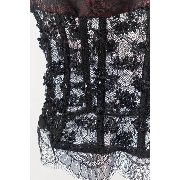 ZARA SEQUINNED LACE CORSETRY-INSPIRED - Picture 9 of 9